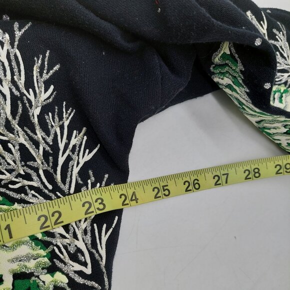 Nutcracker Ugly Christmas Sweater Sweatshirt Size Large Black 1992 READ - Picture 10 of 10